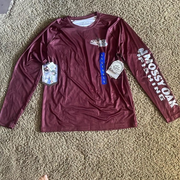 NWTs Men’s Mossy Oak engineered angling elite long sleeve fishing gear. Sz L - Picture 1 of 10